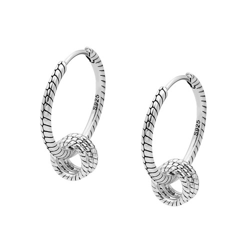 Hoop earrings s925 silver - earrings,
