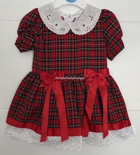 Girls red tartan - red,