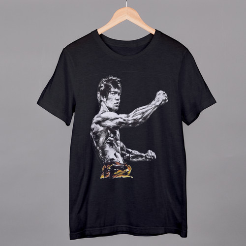 Bruce lee shirt sketch - lee,