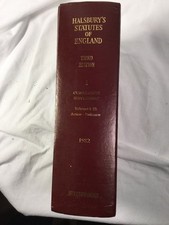 Halsburys statutes of england third edition cumulative supplement volumes 1 - 23