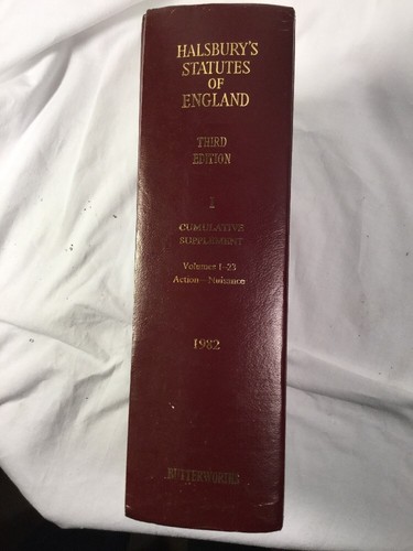 Halsburys statutes england - halsburys,