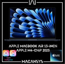 Apple MacBook Air  13Inch M4 2025 10C CPU 8C GPU 16 GB  256 GB MW123B/A Midnight