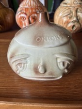 Sylvac Onions Face Pot Vintage