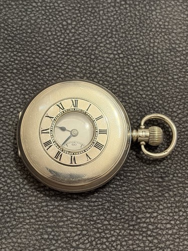 Antique silver half hunter - antique,