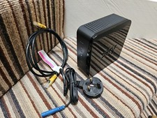 Sky Hub SR-102 Wireless WiFi Broadband Internet Modem Router Black + Leads