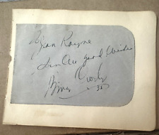 BING CROSBY - FILM ACTOR / SINGER +  NOVA PILBEAM  - ACTOR  - CUT  AUTOGRAPHS