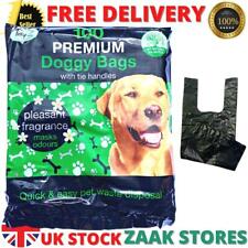 Doggy Bags Strong Dog Puppy Poo Waste Easy Tie Scooper Poop Lemon Scented