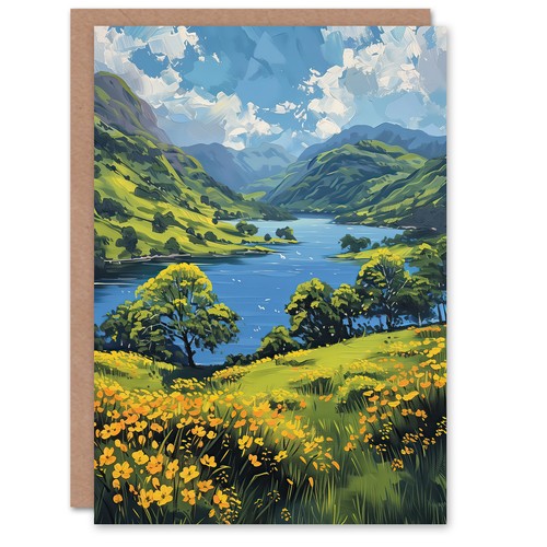 Greeting card lake district - card,