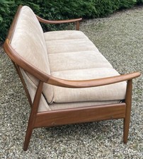 VERY RARE RETRO TEAK GREAVES & THOMAS SOFA/DAYBED  2 MAN DELIVERY AVAILABLE