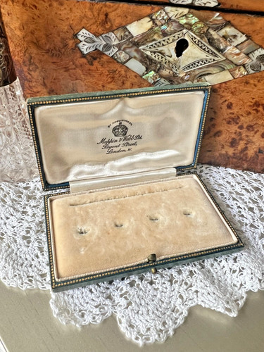 Edwardian dress studs box - edwardian,