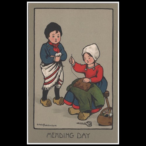 Mending day children dutch - children,
