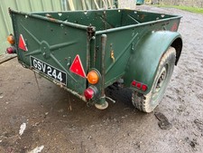 1950 s Ex-A.F.S Brockhouse trailer . Vintage Military Land Rover Jeep