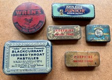 Vintage small tins, Medical