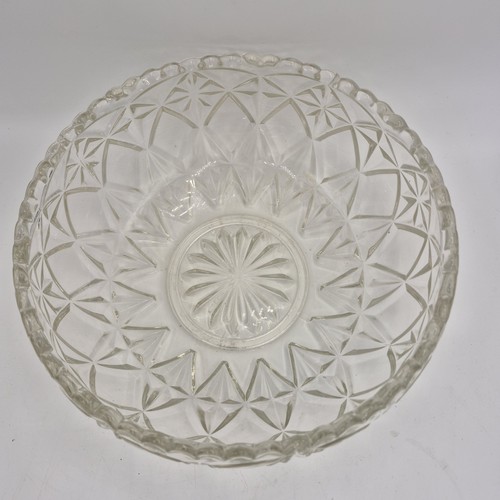 Vintage cut glass fruit bowl - fruit,