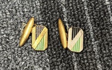 Art Deco Cuff Links With Some Discolouration