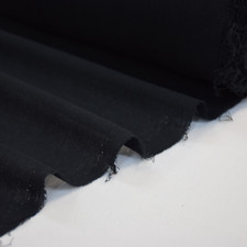 Black Crinkle Cotton Fabric Beachwear Dress Soft Woven Cheesecloth Natural
