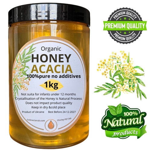 1kg acacia honey 100 - 1kg, 100%