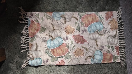 Pumpkin rug autumn mat fall - rug,