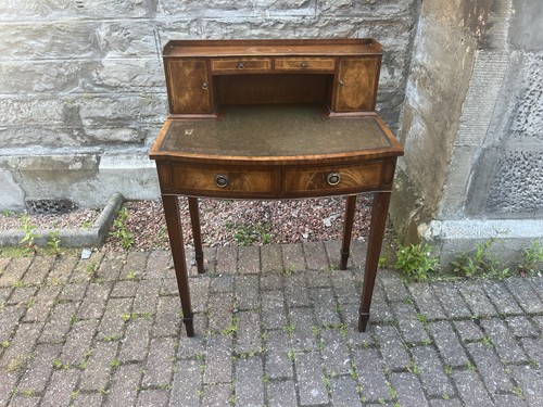 Vintage desk walnut hall - desk, /