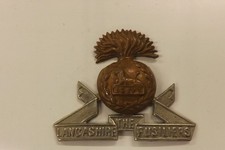 MILITARY BADGE THE LANCASHIRE FUSILIERS 5.25CM BY 4.5CM (921)