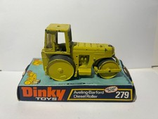 Dinky Toys 279,Barford Diesel Roller, Original, Vintage, Rare, Original Plinth