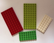 Lego Duplo Base Boards Plates 2 8x4 pin 2 12x6 Stud