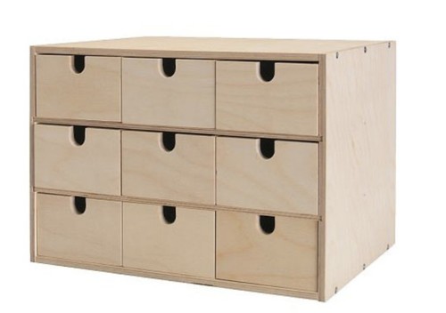Vintage ikea wooden - wooden, chest,