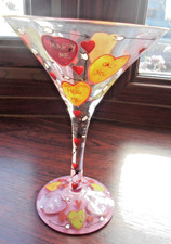 Lolita cocktail glass "Love" design in great condition