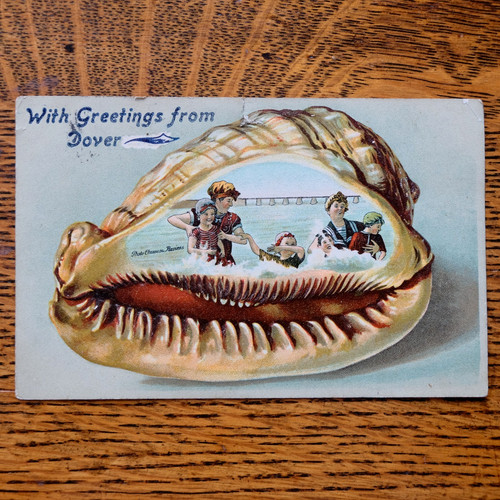 Postcard comic greeings - postcard, from