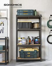 5-Tier Shelving Unit Steel Shelving Unit Load Capacity 650 kg Black