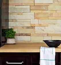 15cm CUT SAMPLE Split Face Feature Wall Tiles Real Stone Slate Sand Black Beige