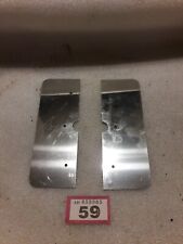 Triumph Stag Bonnet Insulation pad Retaining Plates Stainless steel Pair