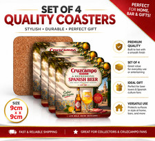 4 x Cruzcampo Coasters Beer