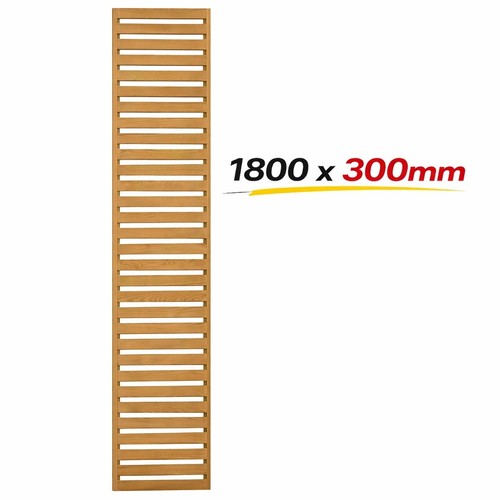 1800 300mm slatted timber - x,