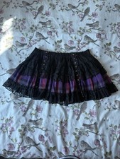 Tripp NYC  Plaid Garter Mini Tutu Skirt - Read Desc 