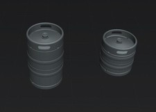 1/35 scale beer kegs 50 and 30