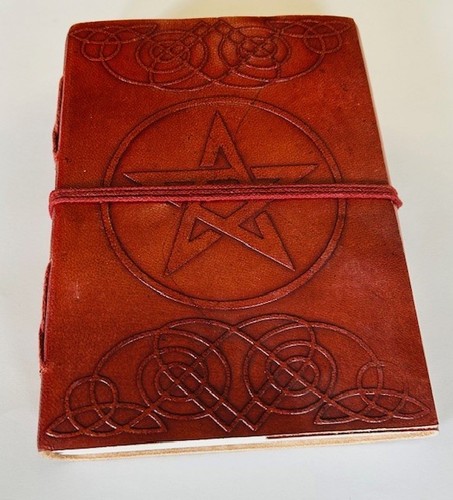 Blank paged grimoire pentagram - blank,