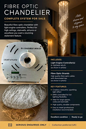 Fibre optic chandelier - fibre,