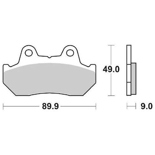 Brake pad set - pad,