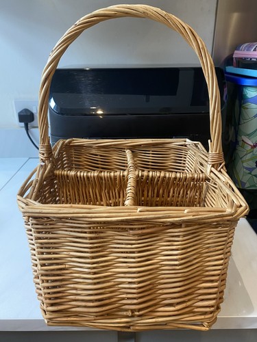 Vintage wicker bottle wine - 4,