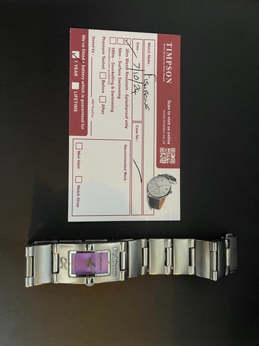 Fishbone silver metal - silver, watch
