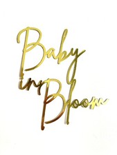 Cake Topper  Gold,  Baby
