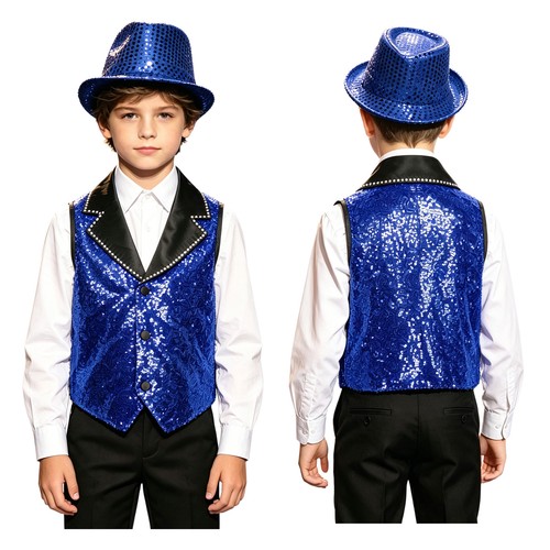 Boys sequin jazz dance vest - boys,