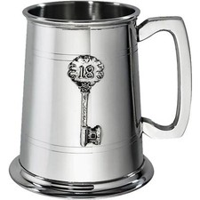 Pewter beaker 18th birthday - beaker,