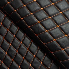 Faux Leather Fabric Foam Quilted Scrim Car Seat Upholstery Material (Baklava)