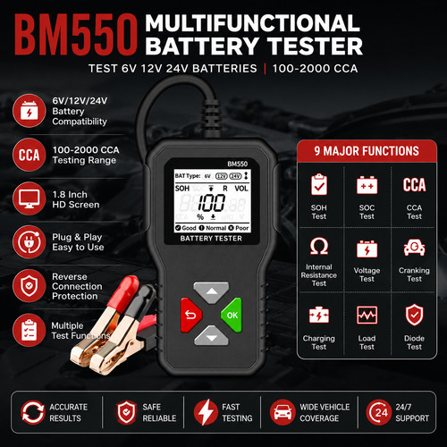 Bm550 car battery tester - bm550,