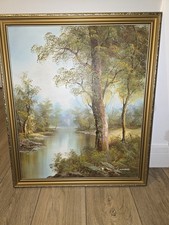 Vintage C Inness Framed Oil