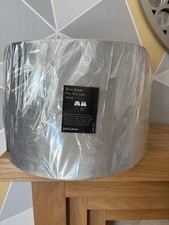 John Lewis Grey Velvet Lamp