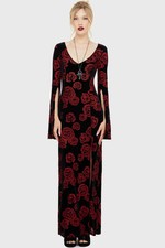 KILLSTAR Maxi Black/Red Pandora's Rose Maxi