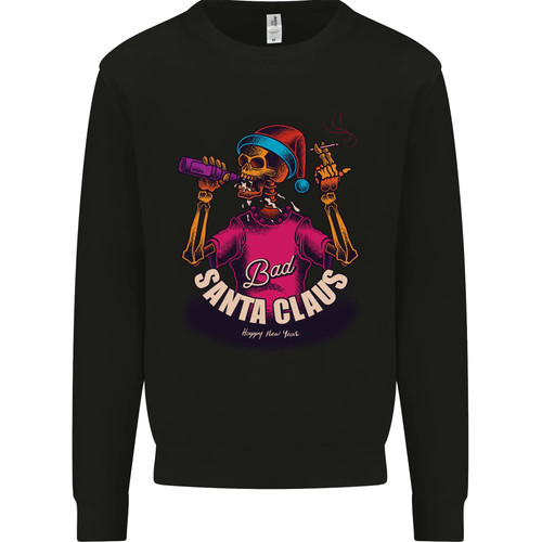 Bad santa claus funny - bad, skull